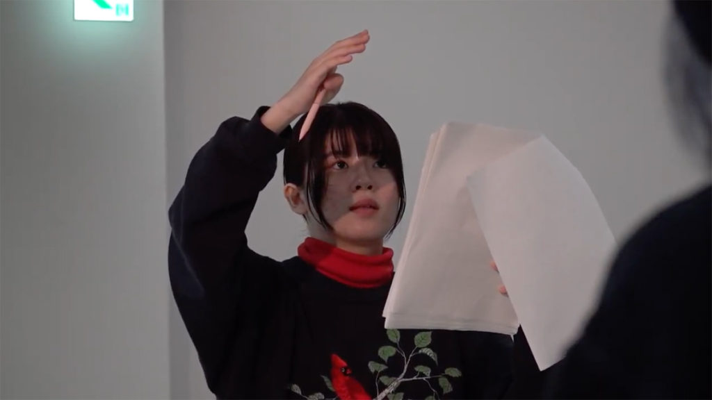 『皿の上の見えない人間 Invisible woman on the plate』稽古の様子