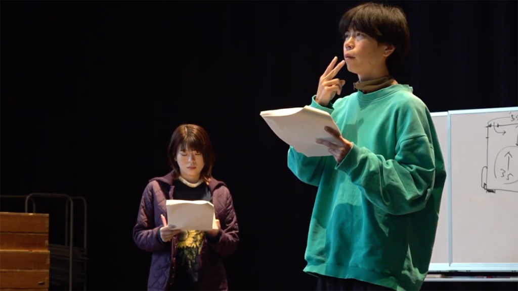 『皿の上の見えない人間 Invisible woman on the plate』稽古の様子