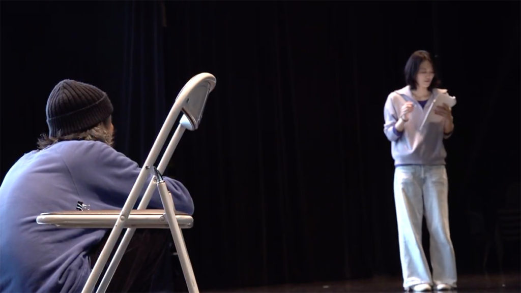 『皿の上の見えない人間 Invisible woman on the plate』稽古の様子