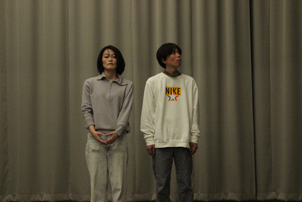 『皿の上の見えない人間 Invisible woman on the plate』稽古場風景(2026年)